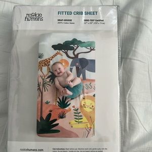 Fitted crib sheet - Safari Themed